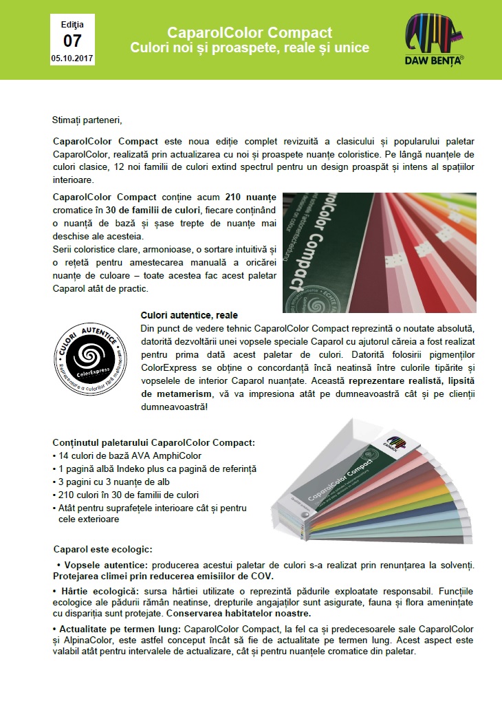 Informare CaparolColor Compact